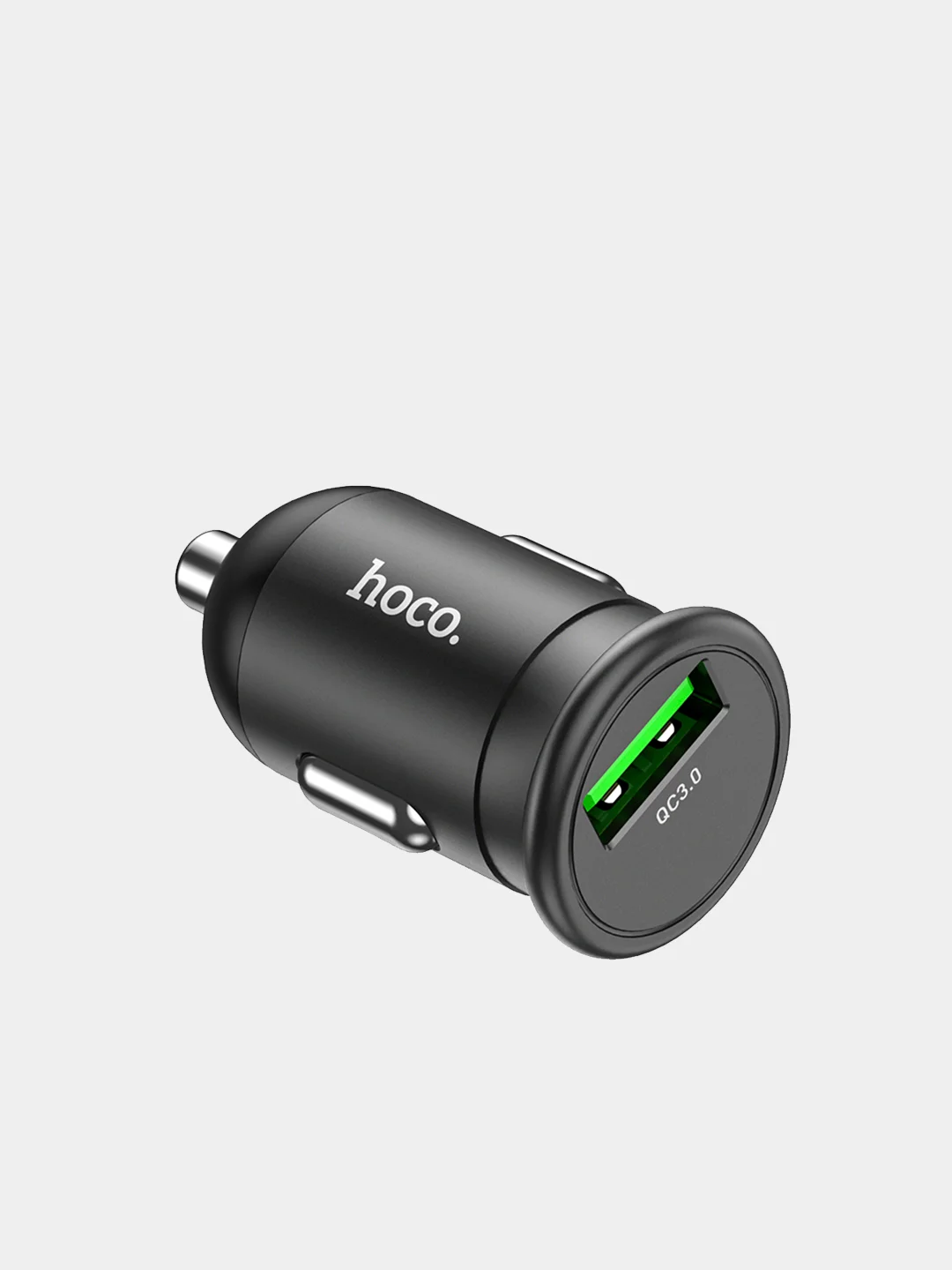 Черный автомобильное зарядное устройство Hoco Z43, 1 x USB, 18W, черный