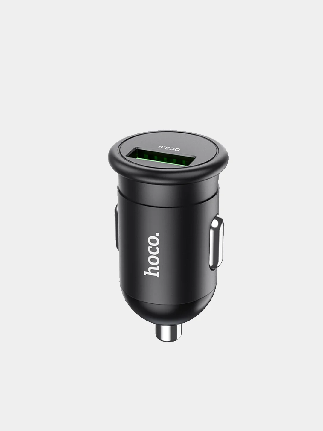 Черный автомобильное зарядное устройство Hoco Z43, 1 x USB, 18W, черный