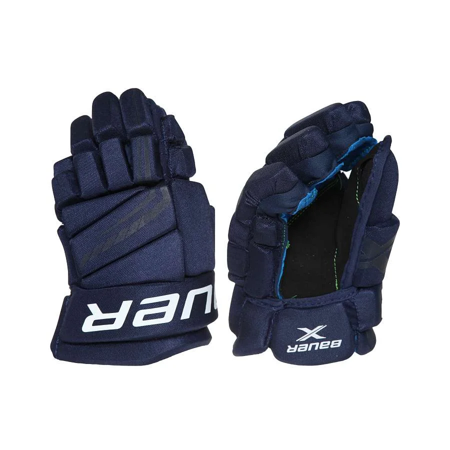 Темно-синий хоккейные перчатки игрока S21 BAUER X GLOVE - JR