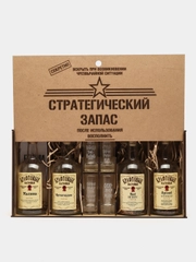 Подарочный набор для приготовления настоек с рюмками, подарок мужчине, 4 бутылки, 4 рюмки