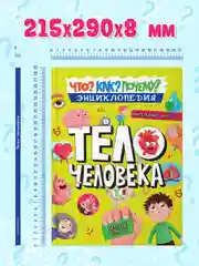 Книга энциклопедия для детей Как? Что? Почему? Тело Человека, 32 стр/215х290мм. Проф-Пресс