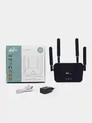 Фиолетовый роутер 4G встроенный модем, универсальный любая SIM