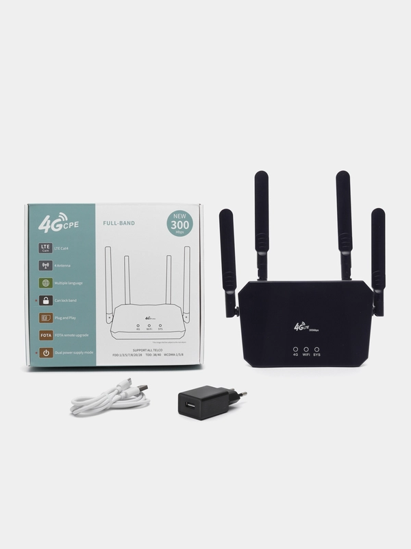 Роутер 4G встроенный модем, универсальный любая SIM