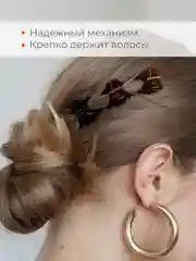 Крабик для волос JewelryMeverly, мини крабики, набор 6 шт