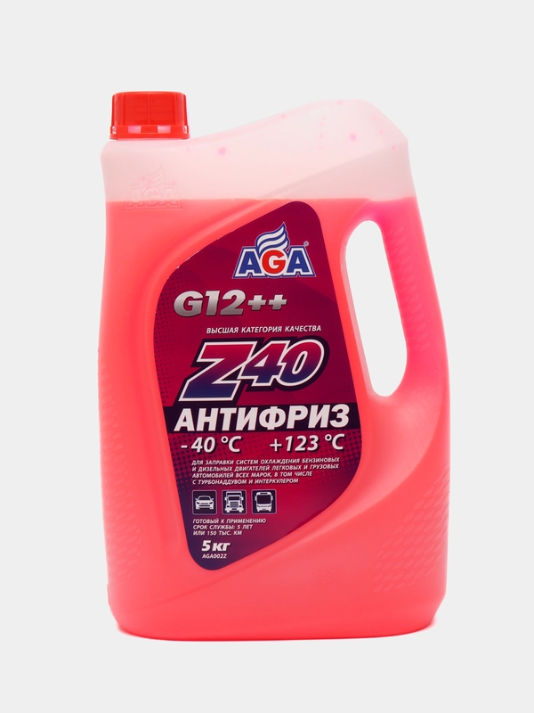 Антифриз AGA Z40 красный G12++