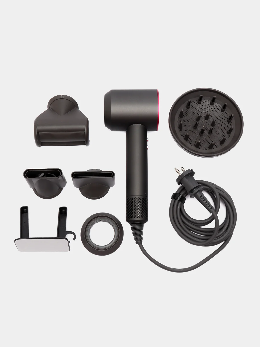Розовый профессиональный фен для сушки и укладки волос Leafless Hair Dryer