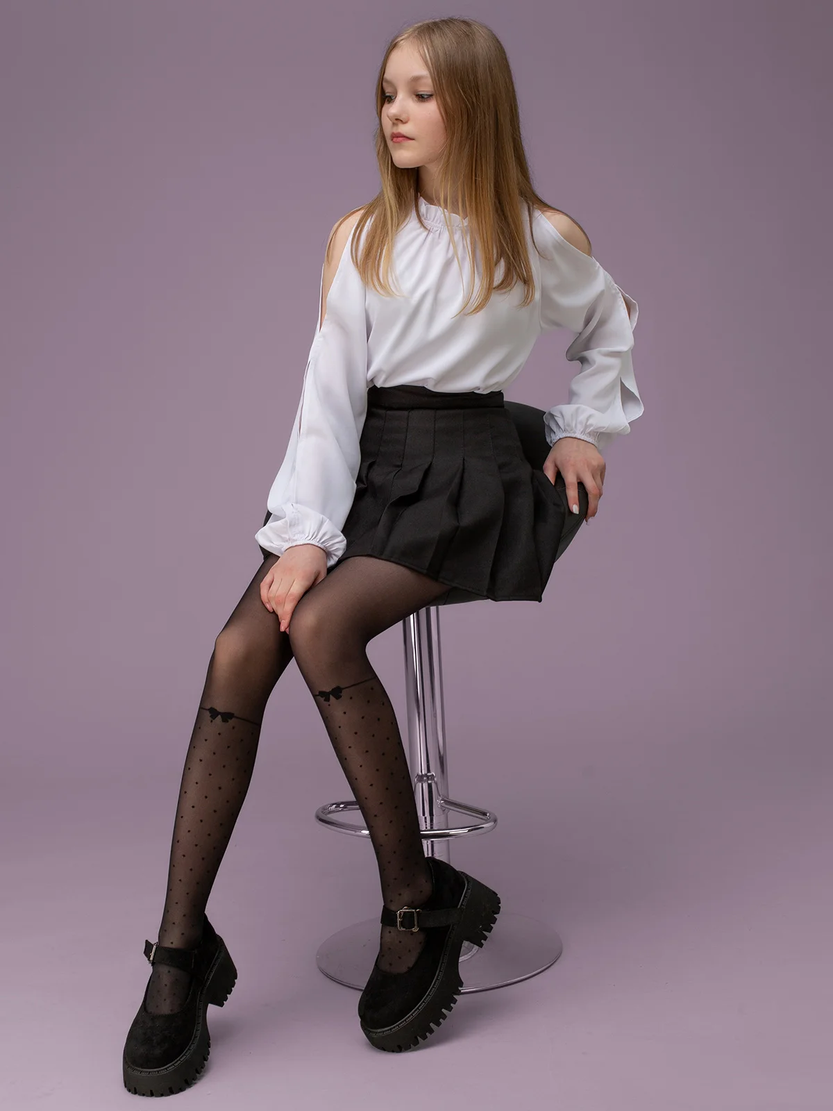 Черный колготки детские Giulia BELLA 02