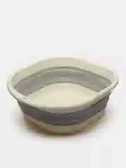 Серый меланж таз силиконовый складной (3,5,10 л)