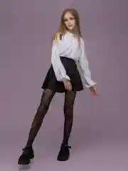 Черный детские колготки Giulia BELLA 03