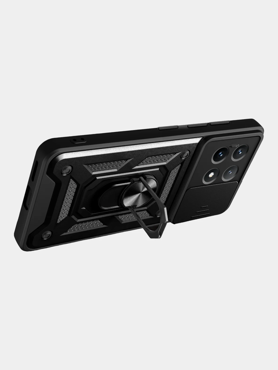 Черный чехол противоударный armors для Xiaomi Poco X6 Pro 5G / Поко Х6 Про 5G с защитой камеры
