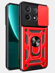 Красный чехол противоударный armors для Xiaomi Poco X6 Pro 5G / Поко Х6 Про 5G с защитой камеры