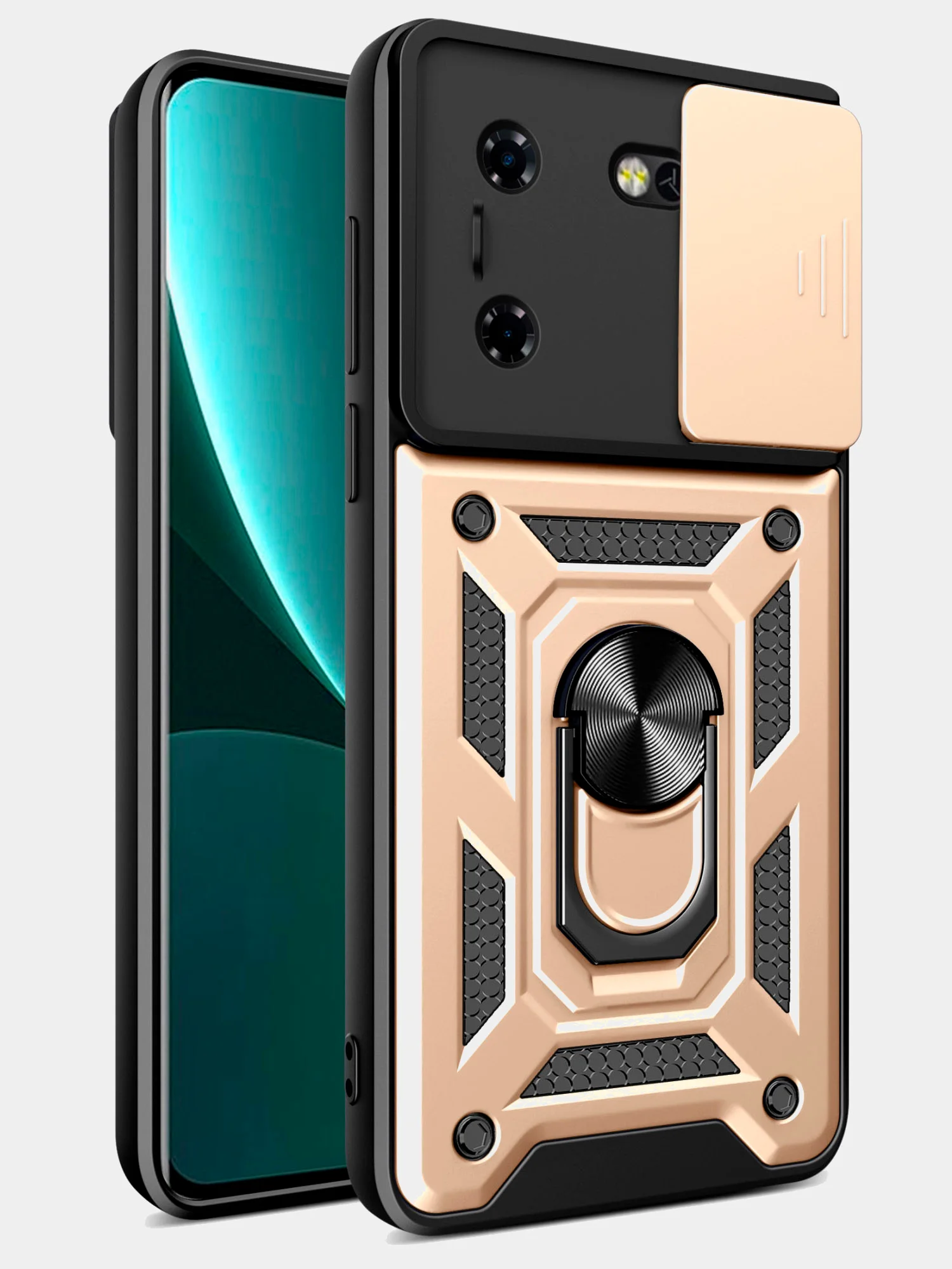 Хром чехол противоударный armors для Tecno Pova 5 / Техно Пова 5 с защитой камеры