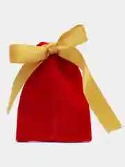Красный мешочек подарочный бархатный, мешочек для подарков