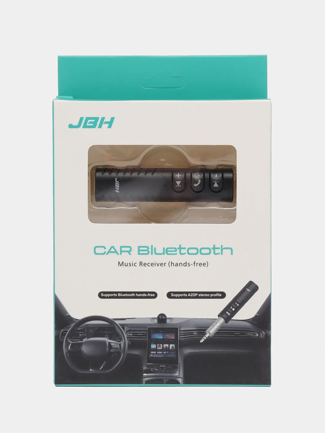 Черный блютуз ресивер JBH AUX BT-03, для авто, черный, автомобильный AUX ресивер Bluetooth