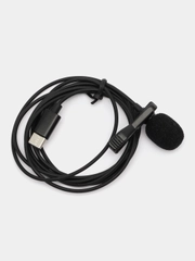 Микрофон проводной, мини микрофон петличка, Type-C, Lightning iPhone