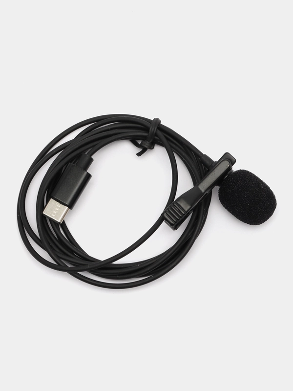 Микрофон проводной, мини микрофон петличка, Type-C, Lightning iPhone