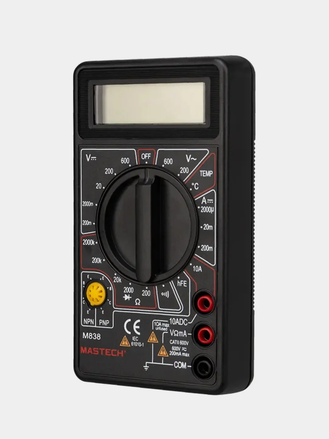 Портативный мультиметр MASTECH M838, прозвонка, измерение температуры