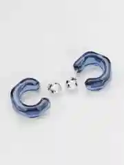 Серьги кольца "Color", серьги женские полукольца, бижутерия