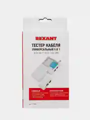 Тестер кабеля REXANT "универсальный 5 в 1", RJ-45+RJ-11/RJ-12+1394+USB+BNC