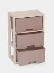 Разноцветный комод Колорит 3 выдвижных ящика, новые яркие цвета, пластик