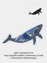 Морской термонаклейка-хамелеон на одежду, термотрансфер, меняющий цвет, наклейка на футболку