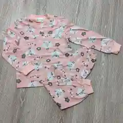 Коралловый пижама для девочки кофта штаны из хлопка, с начесом