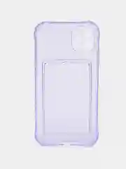 Бирюзовый чехол для iPhone 7/8 Plus/XR/11/12/13/Pro/Pro Max, силиконовый, с карманом для карт