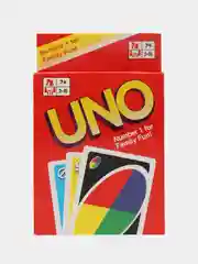 Красный настольная карточная игра УНО (UNO)l для большой компании 108 карт