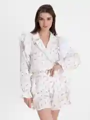 Слоновая кость костюм муслиновый женский, с шортами и рубашкой Izy Wear