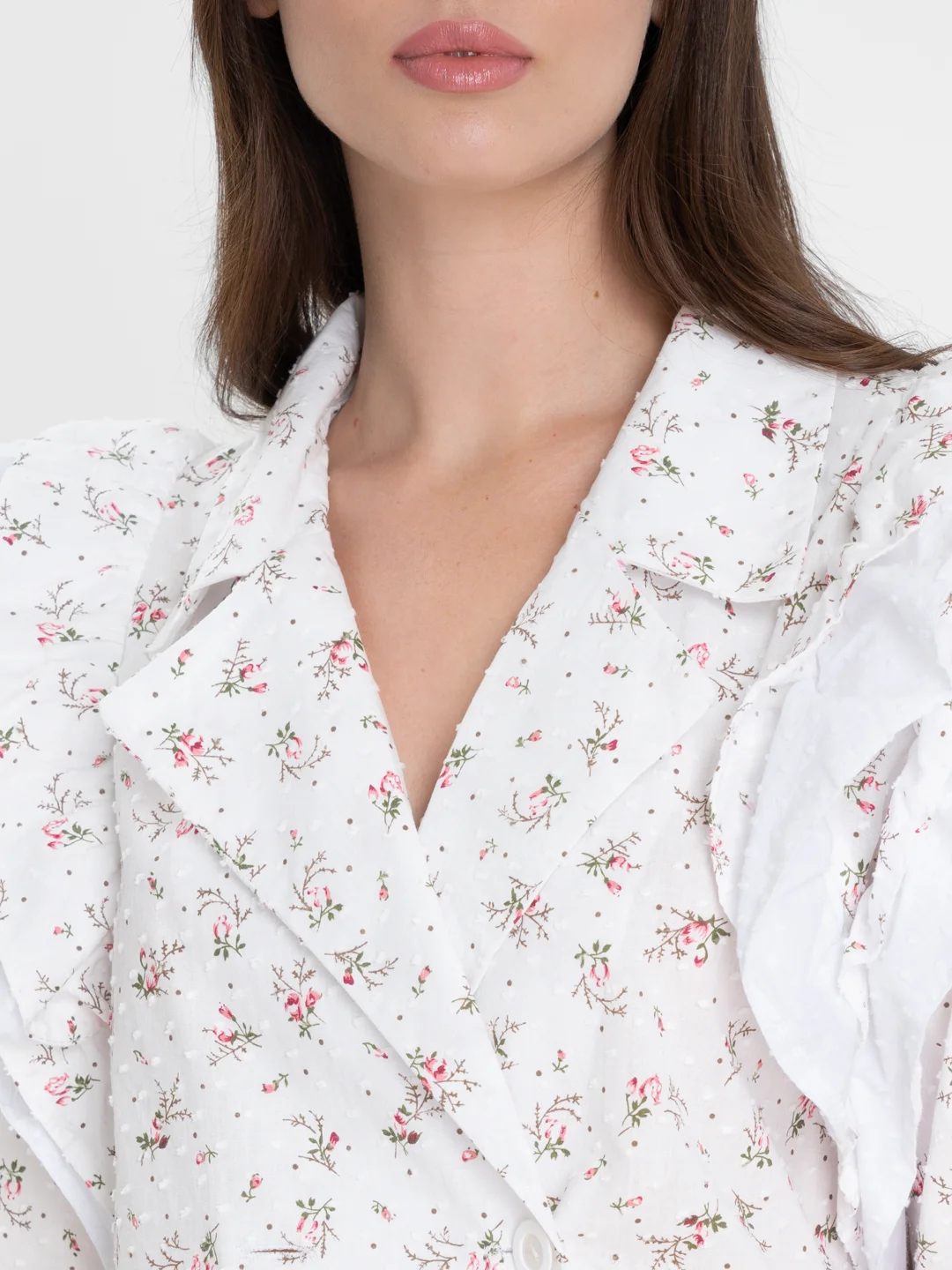 Слоновая кость костюм муслиновый женский, с шортами и рубашкой Izy Wear