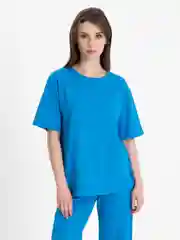 Лазурный спортивный костюм женский