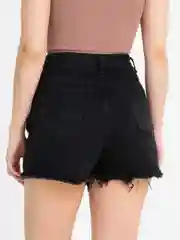 Черный шорты джинсовые, женские шортики с завышенной талией, S-XXXL