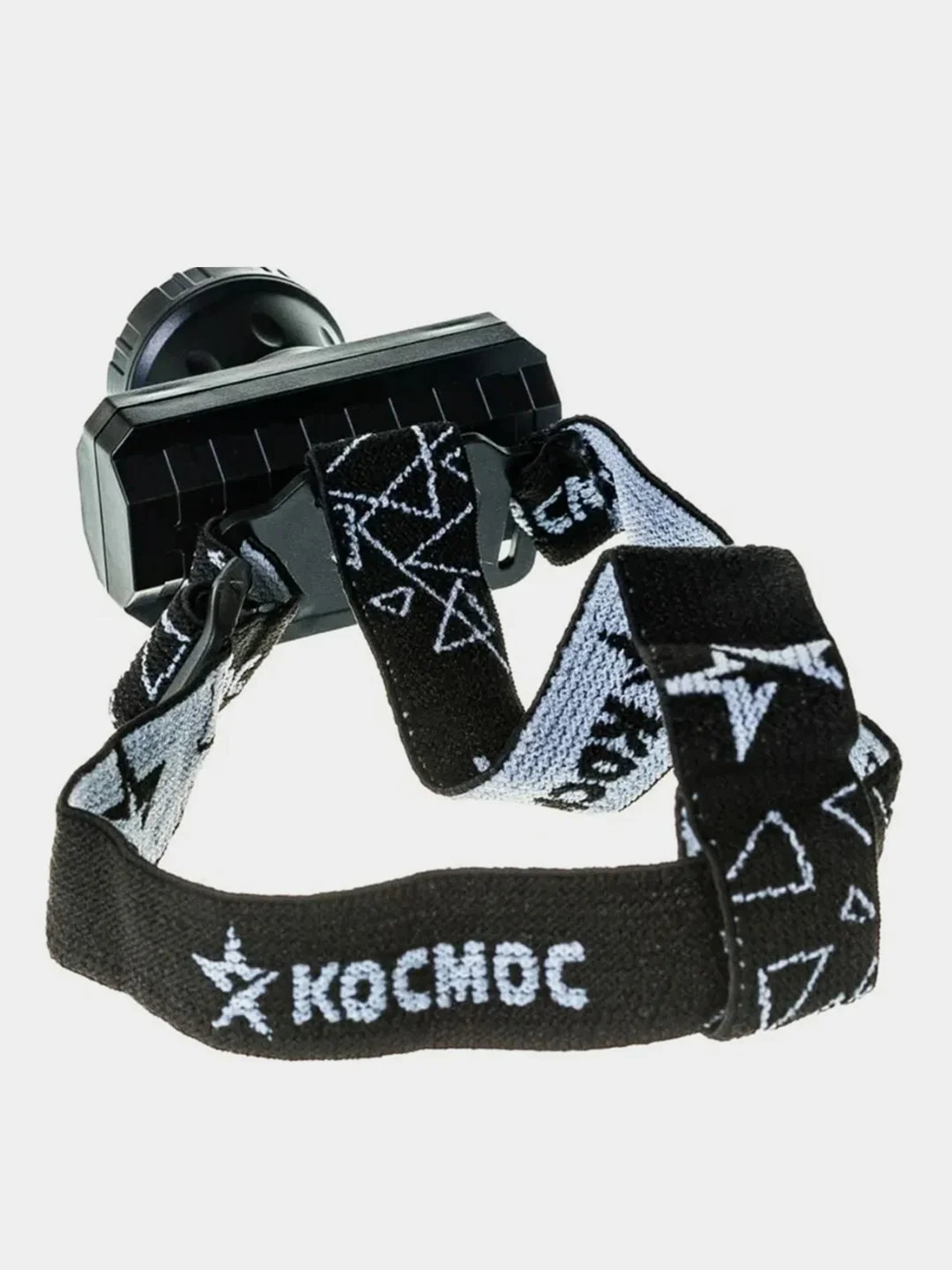 Черный фонарь КОСМОС KocAcHead3W, 3Вт ХРЕ, Li-Ion 1000mAh, зарядка от micro USB