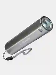 Серый фонарь ручной аккумуляторный КОСМОС KOS116Lit, 1 Вт LED, линза, Li-ion 1200mAh