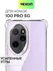 Прозрачный противоударный чехол на 100 / 100 Pro / 90 GT силиконовый BROSCORP с усиленными углами