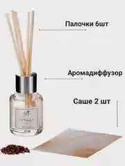 Аромадиффузор с палочками и саше для дома и офиса