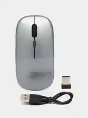 Серый мышь компьютерная беспроводная, ультратонкая c подсветкой Bluetooth