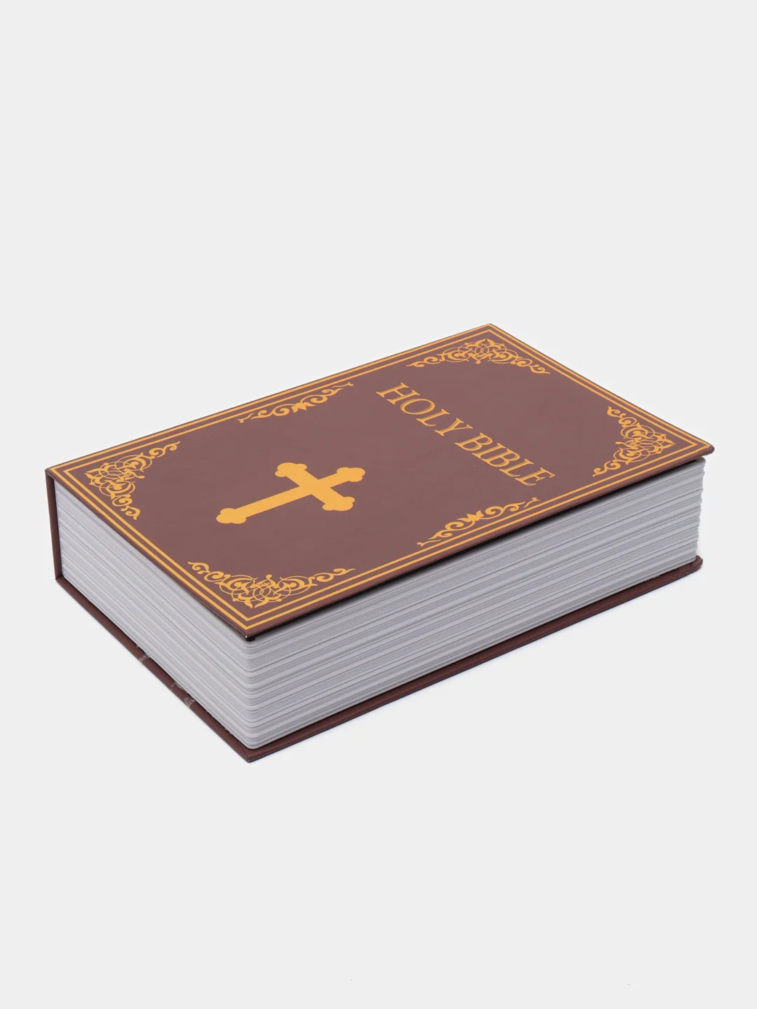 Белый книга-сейф с замком, тайник для денег, 24х5,5х15,5 см
