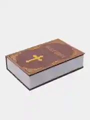 Белый книга-сейф с замком, тайник для денег, 24х5,5х15,5 см