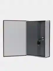 Белый книга-сейф с замком, тайник для денег, 24х5,5х15,5 см