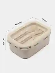 Контейнер для еды, ланч бокс с приборами, 850 ml