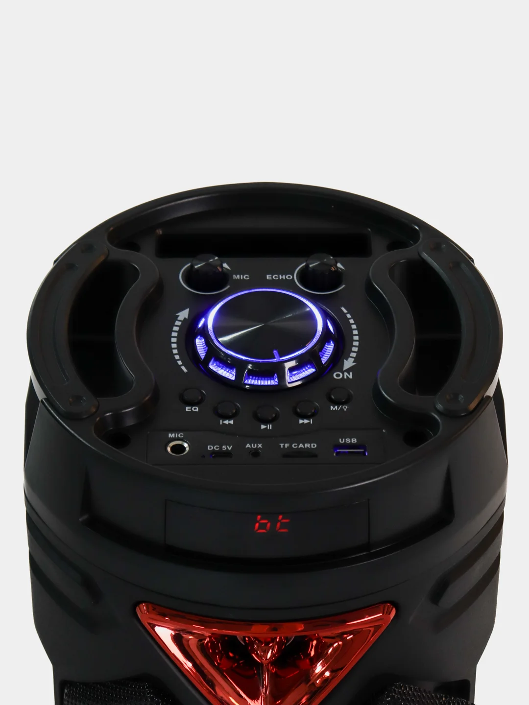 Красный портативная колонка Bluetooth с караоке и микрофоном #1764555
