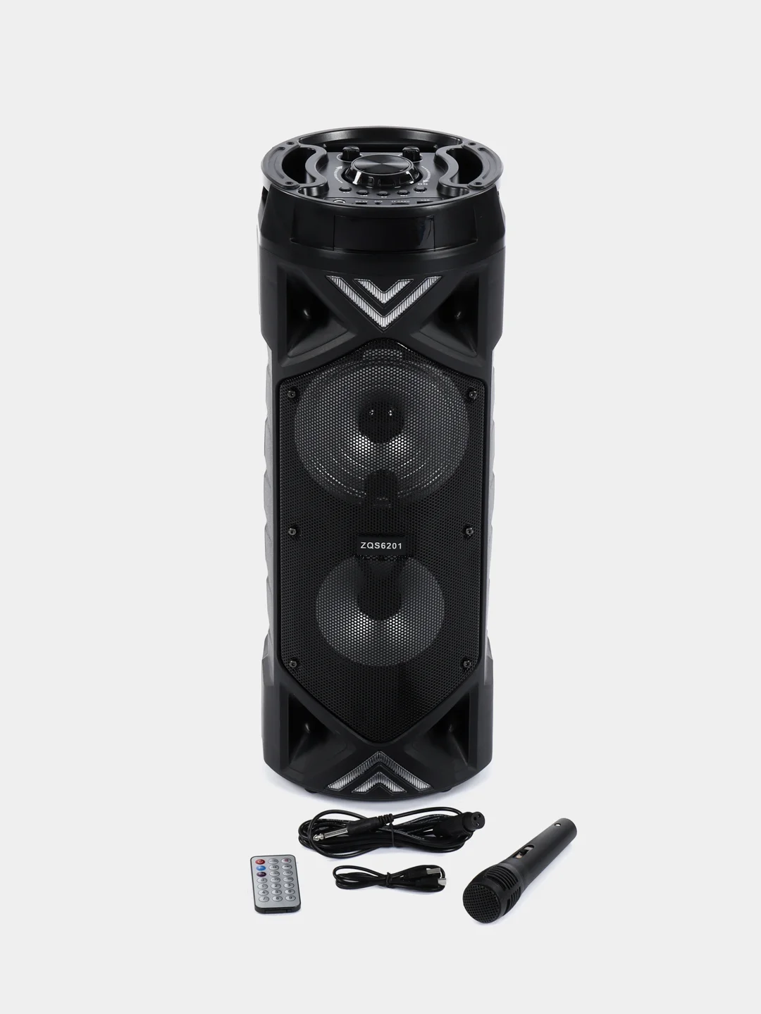 Синий портативная колонка Bluetooth с караоке и микрофоном #1764555