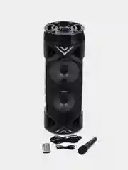 Синий портативная колонка Bluetooth с караоке и микрофоном #1764555