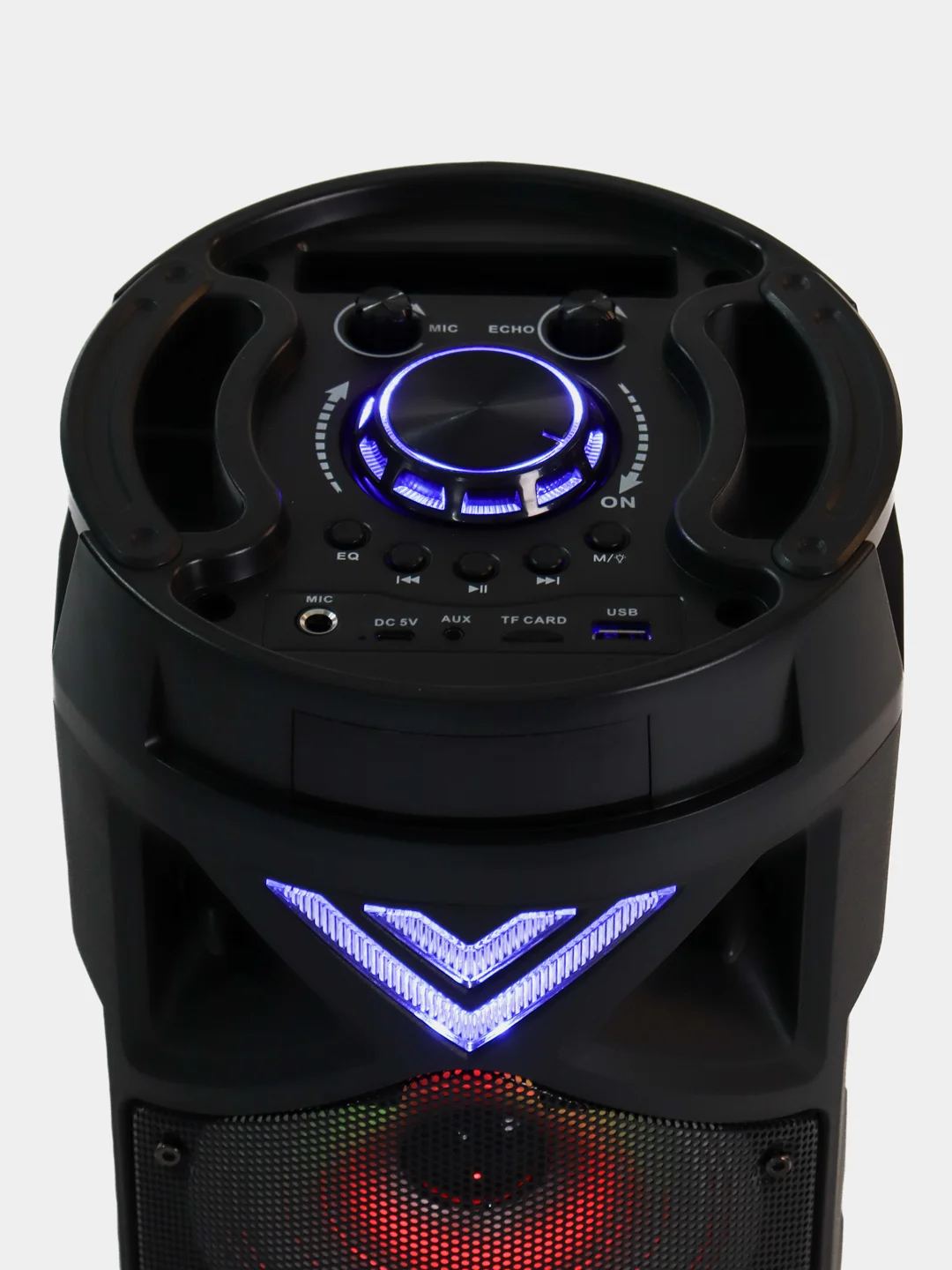 Синий портативная колонка Bluetooth с караоке и микрофоном #1764555