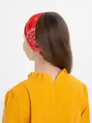 Красный бандана,косынка летняя на резинке