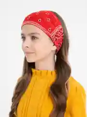 Красный бандана,косынка летняя на резинке