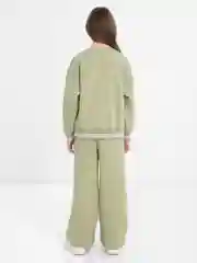 Хаки костюм с брюками палаццо, для девочки, утепленный, Турция