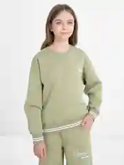Хаки костюм с брюками палаццо, для девочки, утепленный, Турция