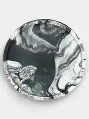 Угольный круглые подносы для свечей и украшений, декор из гипса